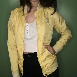 POLO Light yellow bomber jacket